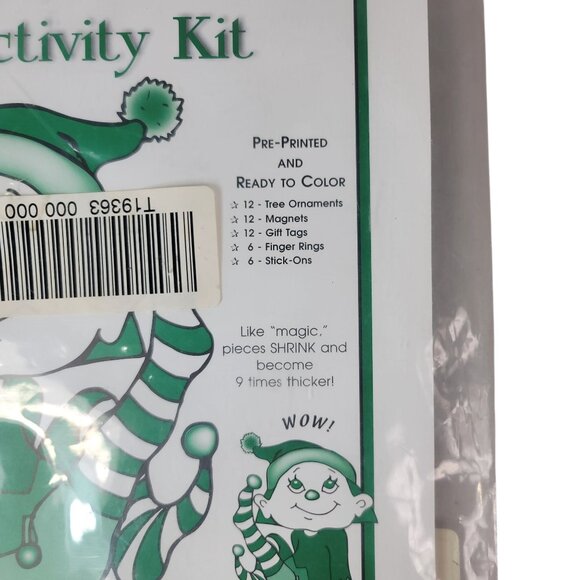 Shrinky Dinks Activity Kit Christmas Chenille Stems Rings Incomplete 2003 VTG - Picture 4 of 10